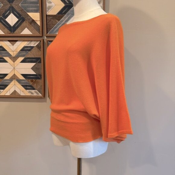 Ralph Lauren Bateau Boat Neck Batwing Dolman Sleeve Cashmere Sweater Small - Picture 3 of 8